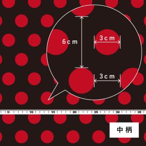 フラメンコ生地 くすみ水玉柄 コシボ・シャンタ...の詳細画像5
