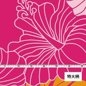 ハワイアン生地 ハワイアンフラワー柄 シャンタ...の詳細画像5