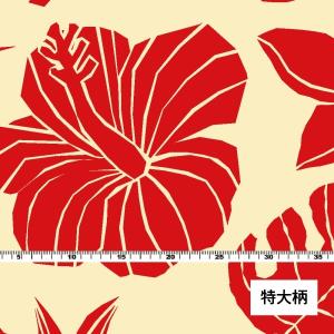 ハワイアン生地 ハワイアンフラワー柄 コシボ生...の詳細画像5