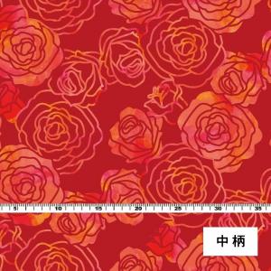 ハワイアン・フラメンコ生地 ローズ(ロケラニ)...の詳細画像3