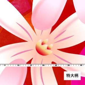 ハワイアン生地 ティアレ柄 シャンタン生地 レ...の詳細画像5