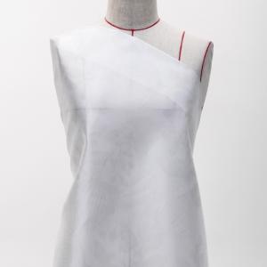 ハワイアン生地 レフア柄 シャンタン生地 ホワイ...の商品画像