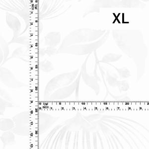 ハワイアン生地 レフア柄 シャンタン生地 ホワ...の詳細画像5