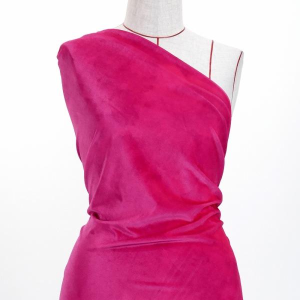 ハワイアン・フラメンコ生地 水彩風 コシボ・シャンタン・ストレッチベロア選べる生地 ピンク KH-5...