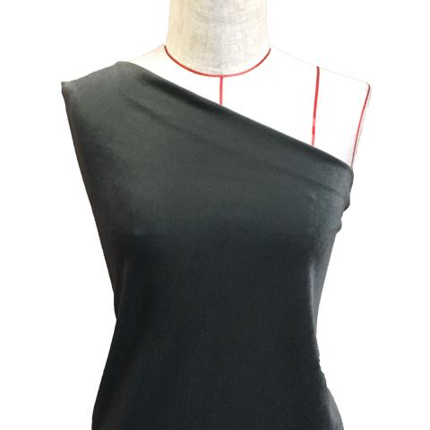 ハワイアン・フラメンコ生地 無地 ストレッチベロア生地 ダークグレー KS-DGY-V 3-5営業日...