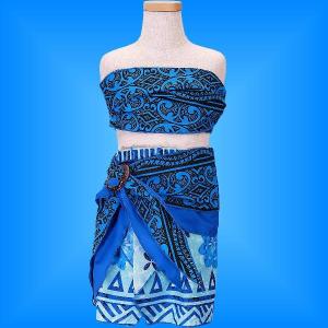 モレ タヒチアン フラダンス ターコイズブルー モレ タヒチアン