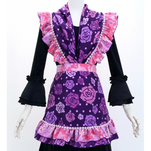 フラメンコ ピキージョ・エプロンセット ローズ パープル PA-24