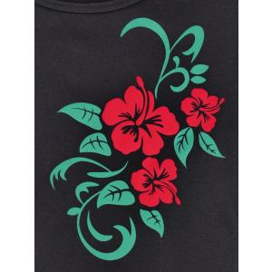 ストレッチ Tシャツ L レッド×グリーン ハ...の詳細画像3