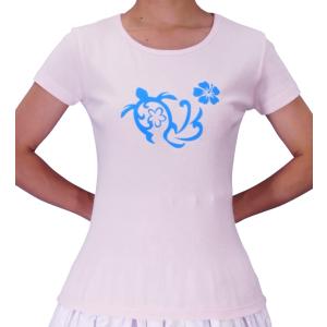 ストレッチ Tシャツ [XL]  ホヌ ブルー(ピンク) TC11blpiXL｜emika
