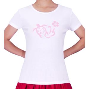 ストレッチ Tシャツ [XL]  ホヌ ピンク(ホワイト) TC11piwXL｜emika