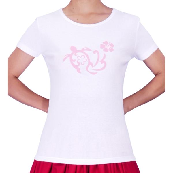 ストレッチ Tシャツ [XL]  ホヌ ピンク(ホワイト) TC11piwXL