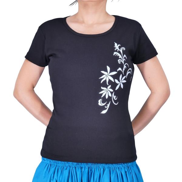 ストレッチ Tシャツ XL ライトブルー ティアレ ブラック TC8lbbXL