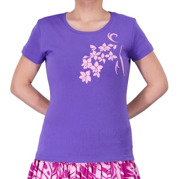 ストレッチ Tシャツ XL ピンク ティアレ パープル TC9pipXL