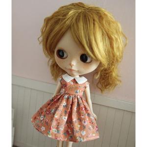 フラワープリントワンピース M354　1/6ネオブライスサイズアウトフィット アゾン ダル momoko｜emilie