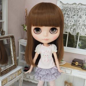 ブライス（Blythe） ネオブライス ウィッグ ストレートボブ スノー