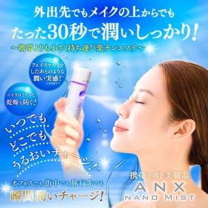 携帯 超音波 ナノ ミスト 美顔器 ANX ハ...の詳細画像1