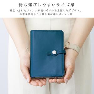 通帳ケース 薄型 革 本革 印鑑 マルチケース...の詳細画像4
