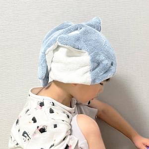 ヘアキャップ タオルキャップ 子供 吸水 男の...の詳細画像5