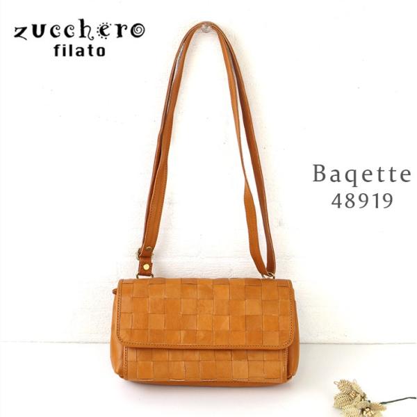 ズッケロ 本革 メッシュ お財布ショルダー ショルダー バッグ 48919 財布付き 一体型 ブラウ...