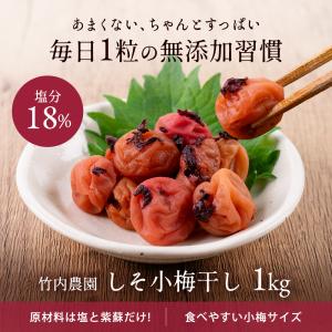 竹内農園 しそ小梅 特別栽培 1kg 紫蘇 小...の詳細画像1
