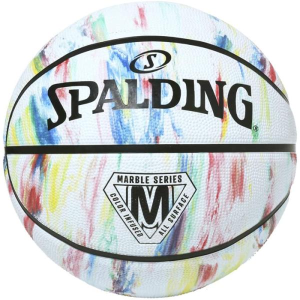 スポルディング バスケットボール マーブルレインボー ラバー 6号 84-406Z 正規販売店【80...