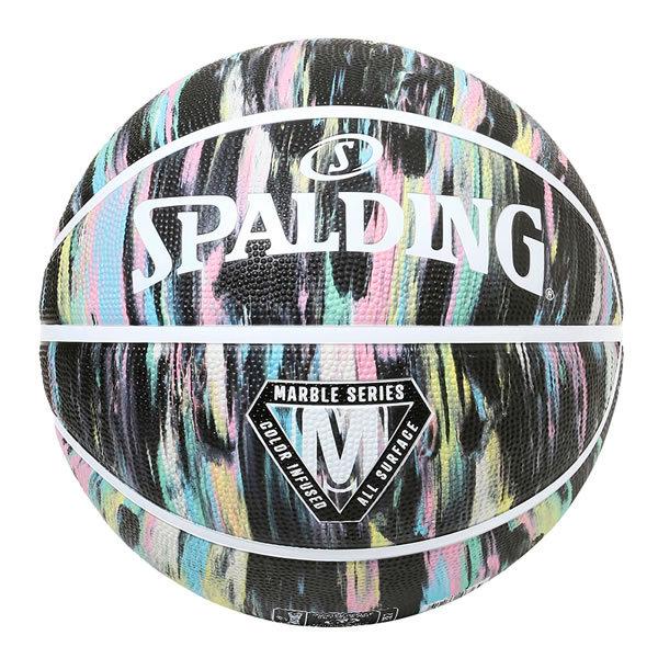 スポルディング バスケットボール マーブル ブラックパステル 6号球 84-414Z 正規販売店【8...