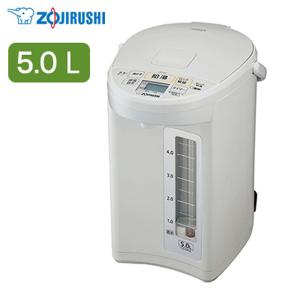 象印 5.0L 電気ポット マイコン沸とう電動ポット CD-SE50-WG ホワイトグレー【100サイズ】｜emon-shop