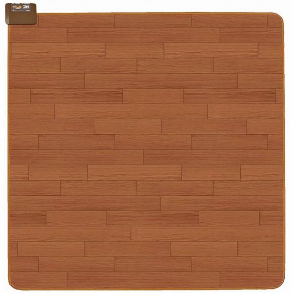 広電 電気カーペット 2畳相当 フローリング調 防水 CWC201H-BW ブラウン 約176×17...