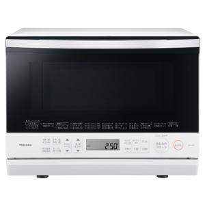 東芝 オーブンレンジ 石窯ドーム 角皿式スチーム 26L ER-YD70-W ホワイト TOSHIBA｜emon-shop