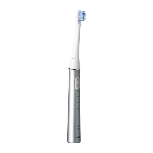 オムロン 音波式電動歯ブラシ 充電式 HT-B322-SL シルバー