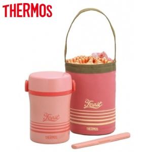 サーモス 約0.6合 ステンレスランチジャー JBC-801 JBC-801-CP コーラルピンク【...
