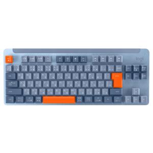 ロジクール SIGNATURE K855 ワイヤレス メカニカルTKL キーボード 赤軸 リニア K855BG ブルーグレー【80サイズ】｜emon-shop