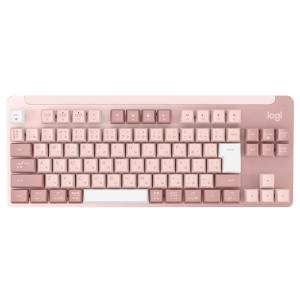 ロジクール SIGNATURE K855 ワイヤレス メカニカルTKL キーボード 赤軸 リニア K855RO ローズ【80サイズ】｜emon-shop