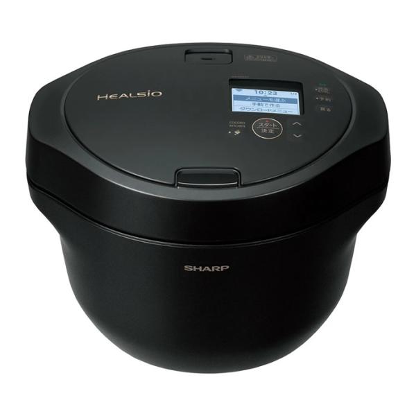 シャープ 電気無水鍋 2.4L ヘルシオ ホットクック KN-HW24H-B プレミアムブラック S...