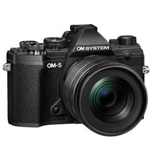 OM SYSTEM デジタル一眼カメラ OM-5 12-45mm F4.0 PRO レンズキット デジタルカメラ OLYMPUS OM-5-1245-LKIT-B ブラック｜emon-shop