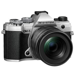 OM SYSTEM デジタル一眼カメラ OM-5 12-45mm F4.0 PRO レンズキット デジタルカメラ OLYMPUS OM-5-1245-LKIT-S シルバー｜emon-shop