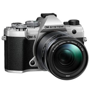 OM SYSTEM デジタル一眼カメラ OM-5 14-150mm II レンズキット デジタルカメラ OLYMPUS OM-5-14150-LKIT-S シルバー｜emon-shop