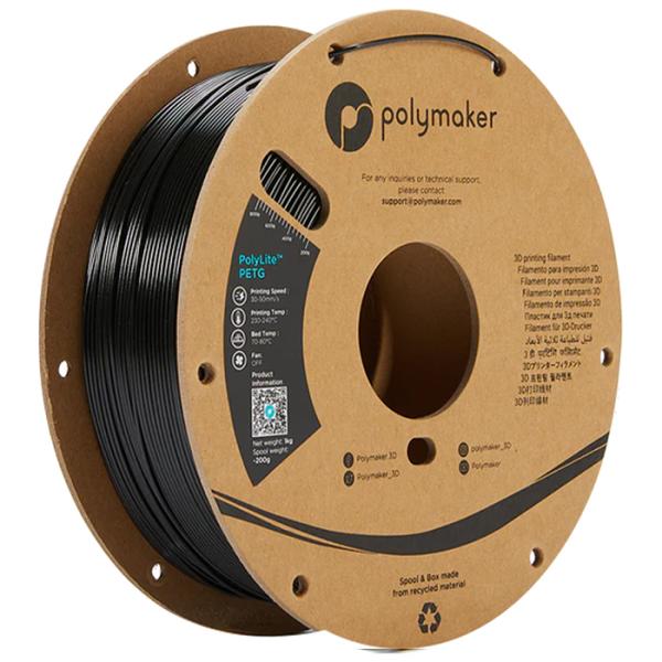 Polymaker PolyLite PETG フィラメント (1.75mm, 1kg) Black...