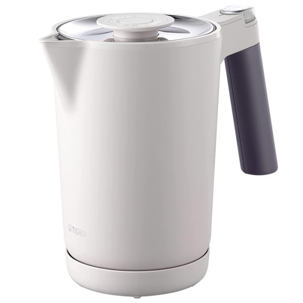 タイガー 1.0L 蒸気レス電気ケトル 温度調節機能つき PTQ-A100-HS スレートグレー【8...