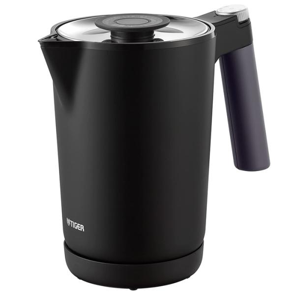タイガー 1.0L 蒸気レス電気ケトル 温度調節機能つき PTQ-A100-KO オニキスブラック【...