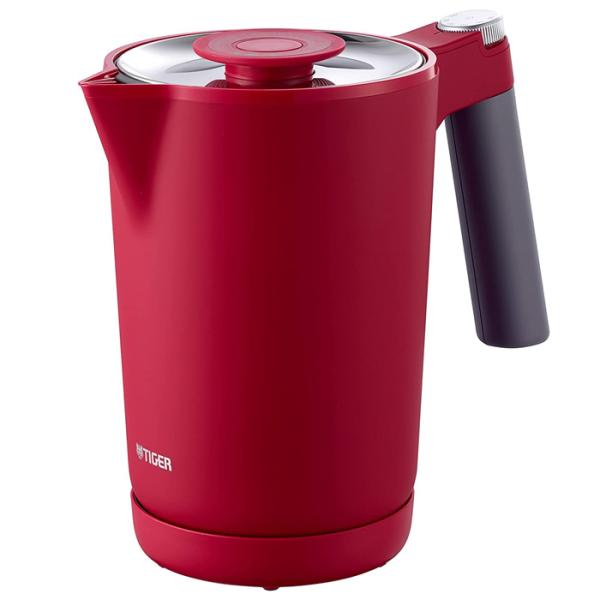 タイガー 1.0L 蒸気レス電気ケトル 温度調節機能つき PTQ-A100-RR ルビーレッド【80...