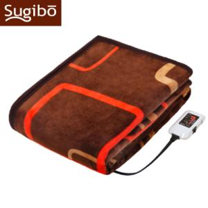 椙山紡織 プレミアムボア電気掛敷兼用毛布 ワイド 電気敷布 SB20KW15-DB ダークブラウン ...