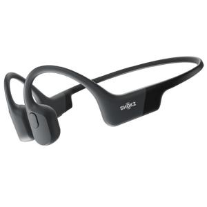 Shokz 骨伝導イヤホン OpenRun マイク対応 Bluetooth ワイヤレスイヤホン SKZ-EP-000003 ブラック【80サイズ】
