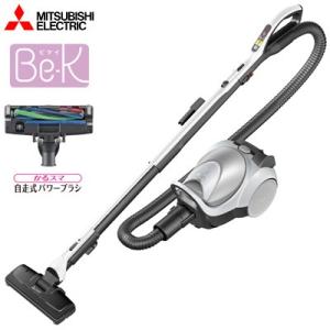 三菱 掃除機 紙パック式クリーナー かるスマ 自走式パワーブラシ ビケイ Be-Kシリーズ TC-FM1J-S シルバー【120サイズ】｜emon-shop