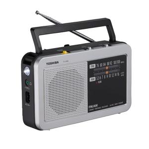 東芝 LEDライト付きホームラジオ TY-HR4-S シルバー FM/AM【60サイズ】｜emon-shop