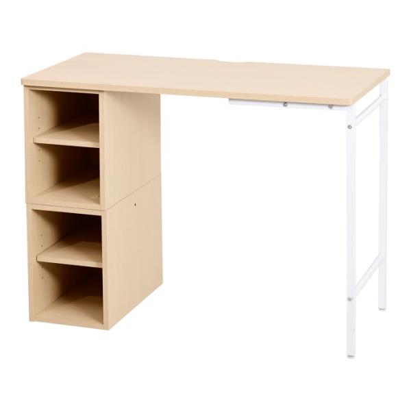 JKプラン 高さ調節ジュニアデスク 高さ調節 勉強机 コンパクト UNI-0008-NAWH ナチュ...