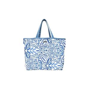 最安値 のhome Indigo Shop Emonde レディースファッション Medalion デニムトート L Bl Dc 同梱不可 Ab Emonde トートバッグ Dena