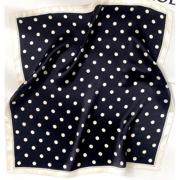 送料無料 エレガントなプリント柄入り100％シルクプチスカーフ   04464b