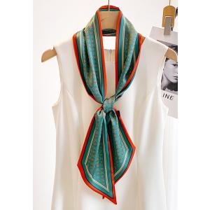 送料無料 男女兼用 クラシカル小花柄 リバシーブル ロングシンプルスカーフ/ヘアリボン　7115