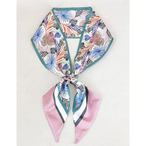 送料無料【セール】 男女兼用 リバシーブル プリント柄入り ロングシンプルスカーフ/ヘアリボン   ...